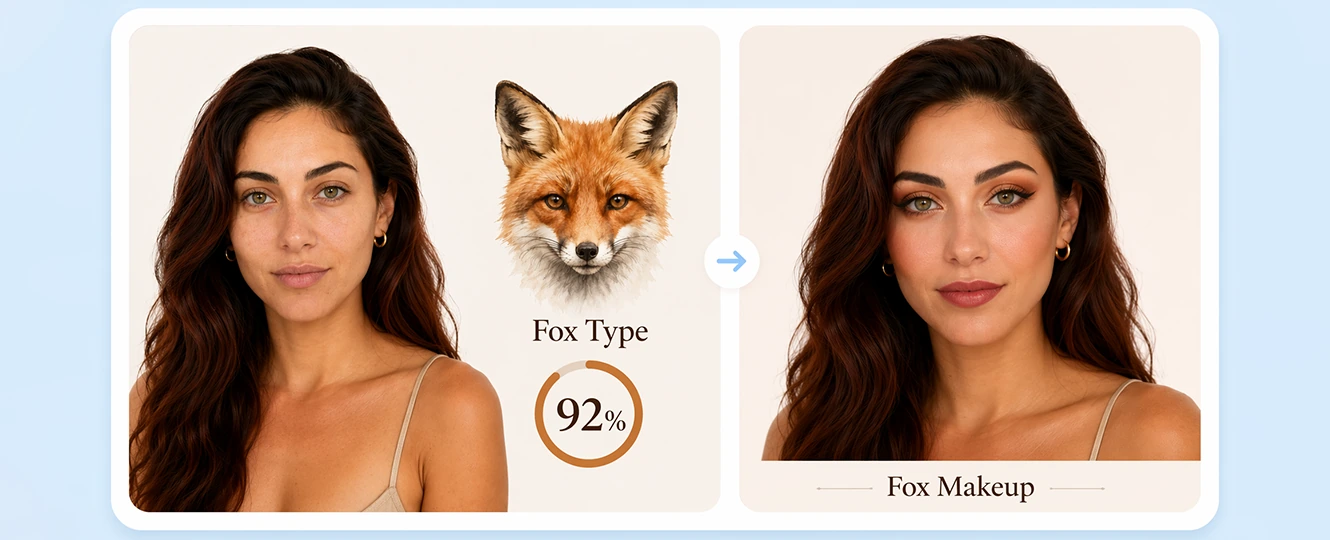 Explore makeup ideas based on an animal face type
