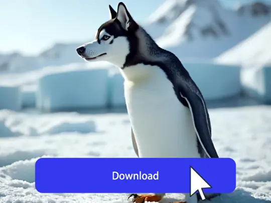 Download your photo after using animal hybrid generator.