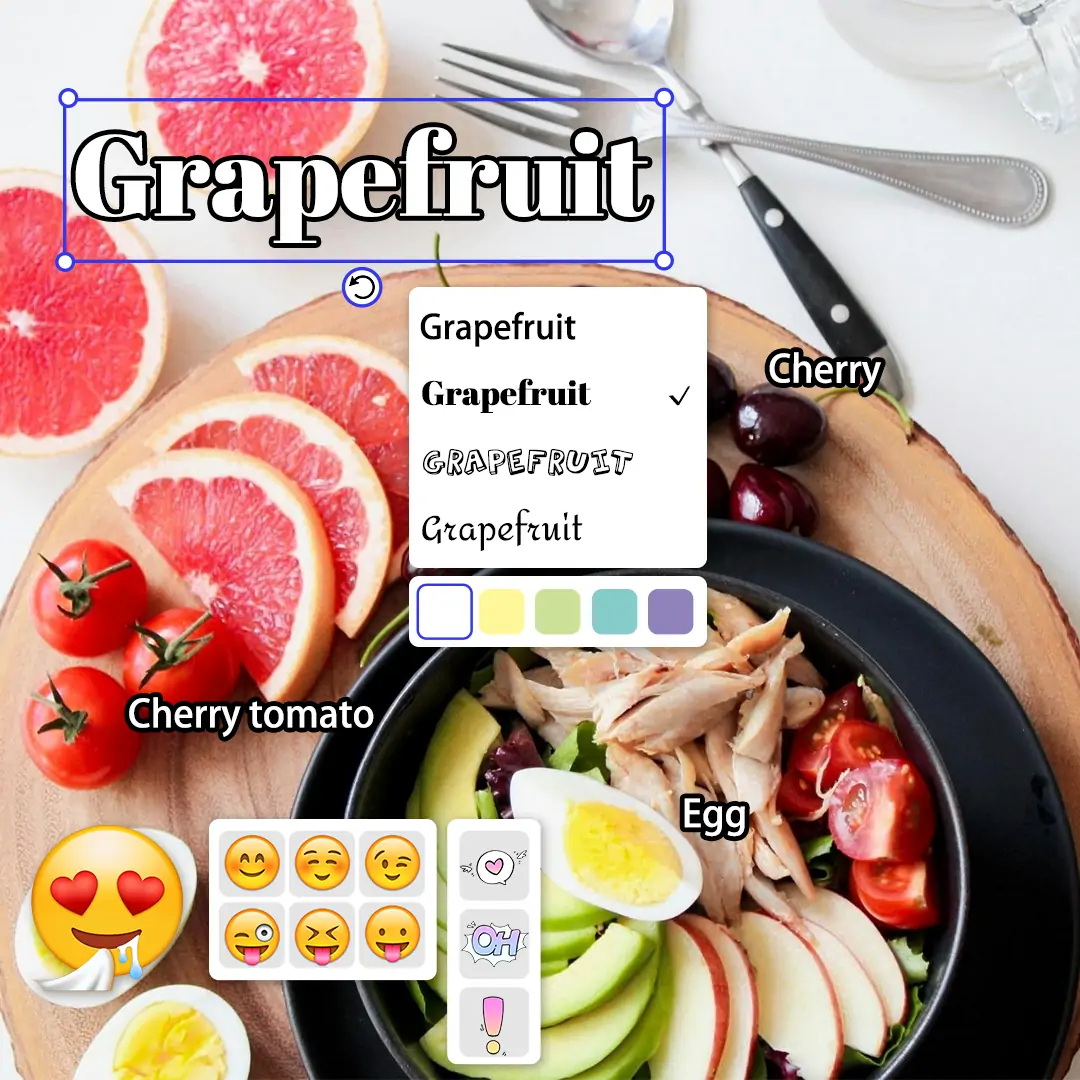 Annotate pictures with text and stickers