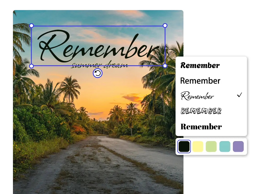 Annotate landscape photos for better effect