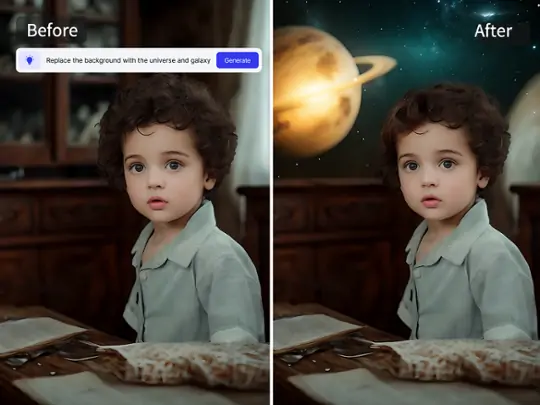 Replace background with Pokecut's AI background generator.