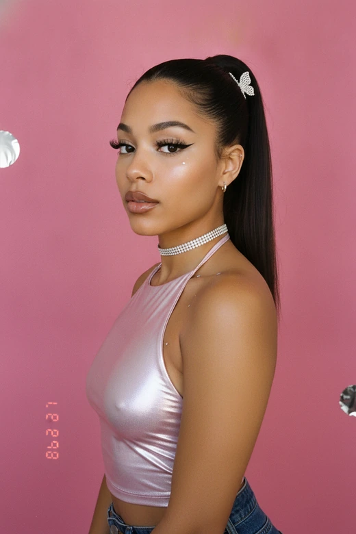 Create a Y2K baddie filter look from an uploaded portrait