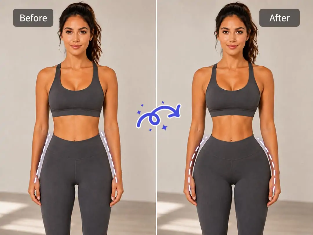 Make the body shape more balanced