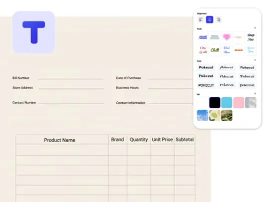Click the Text button to make content