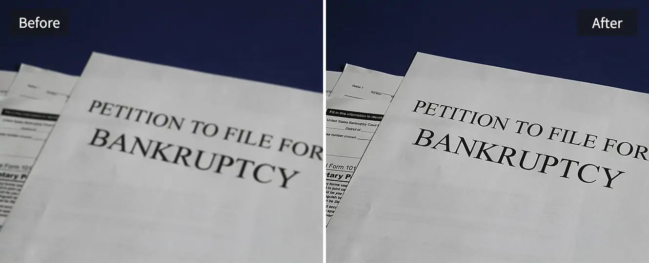 Clarify blurred documents like legal files online with Pokecut