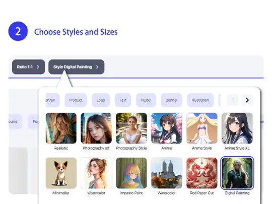 Choose your preferred style and appropriate proportions.