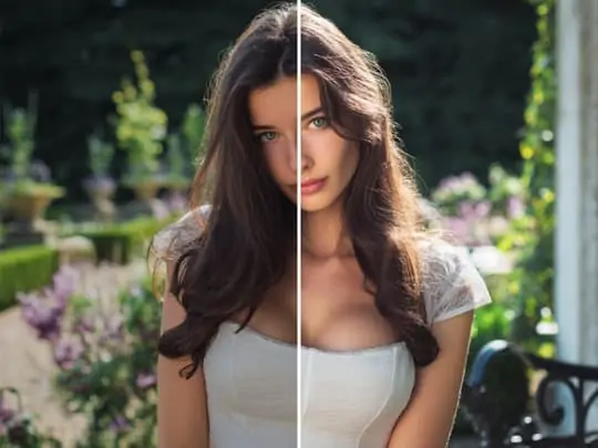 Automatically enhance the image brightness.