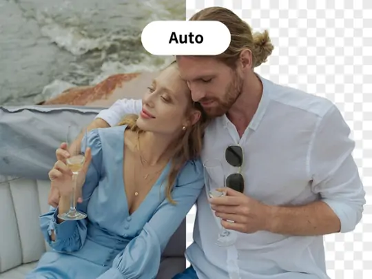 Remove photo background with AI automatically