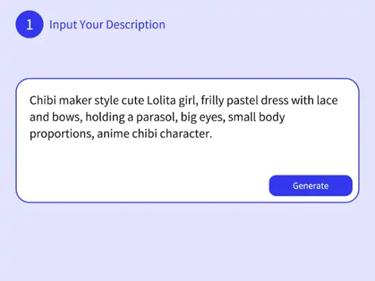 Upload your prompt in Pokecut's chibi maker