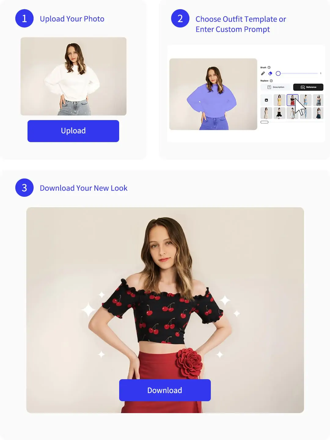 Full AI clothes swap workflow using Pokecut