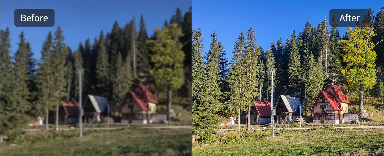 Authentic colors showcase the true beauty of the scenery