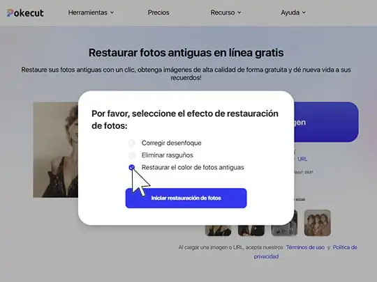 Ejemplo de coloración de una fotografía en blanco y negro.