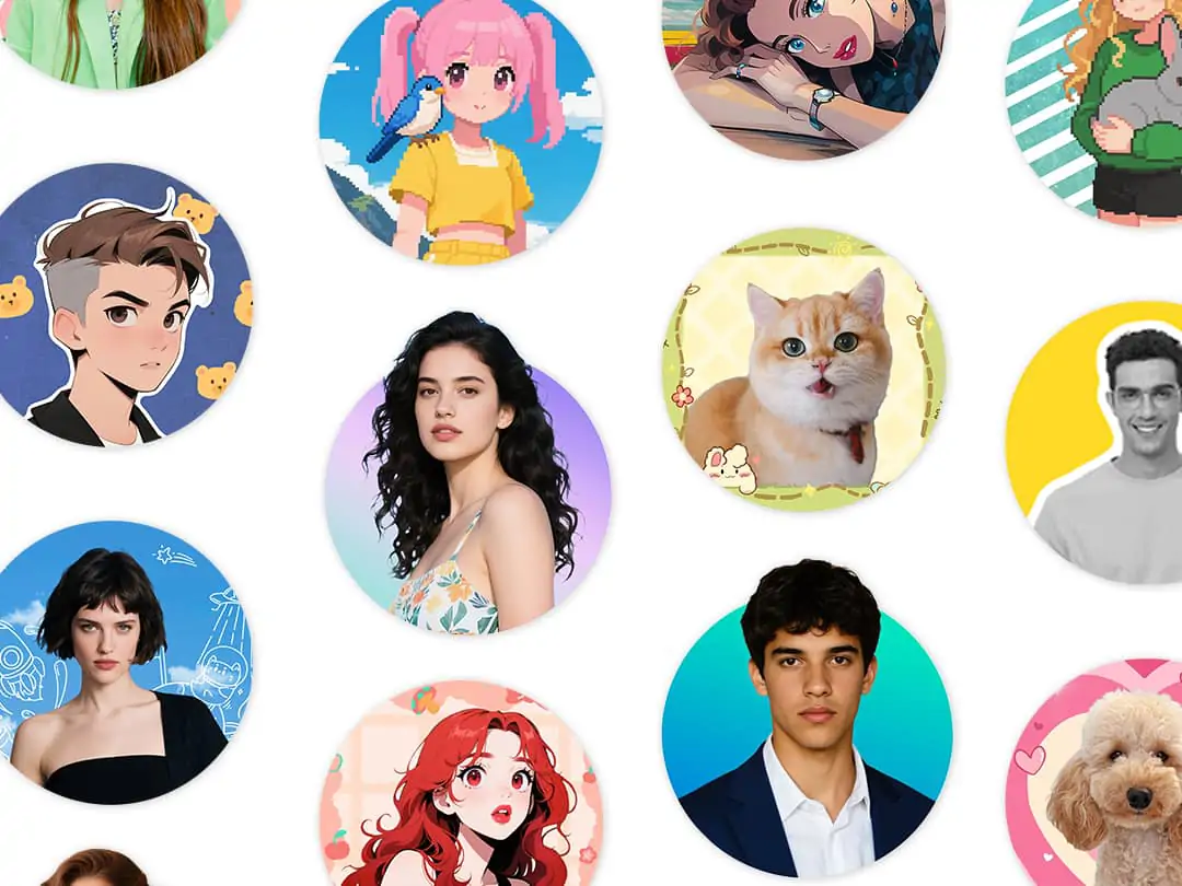 No sólo personajes, sino también mascotas y avatares de anime