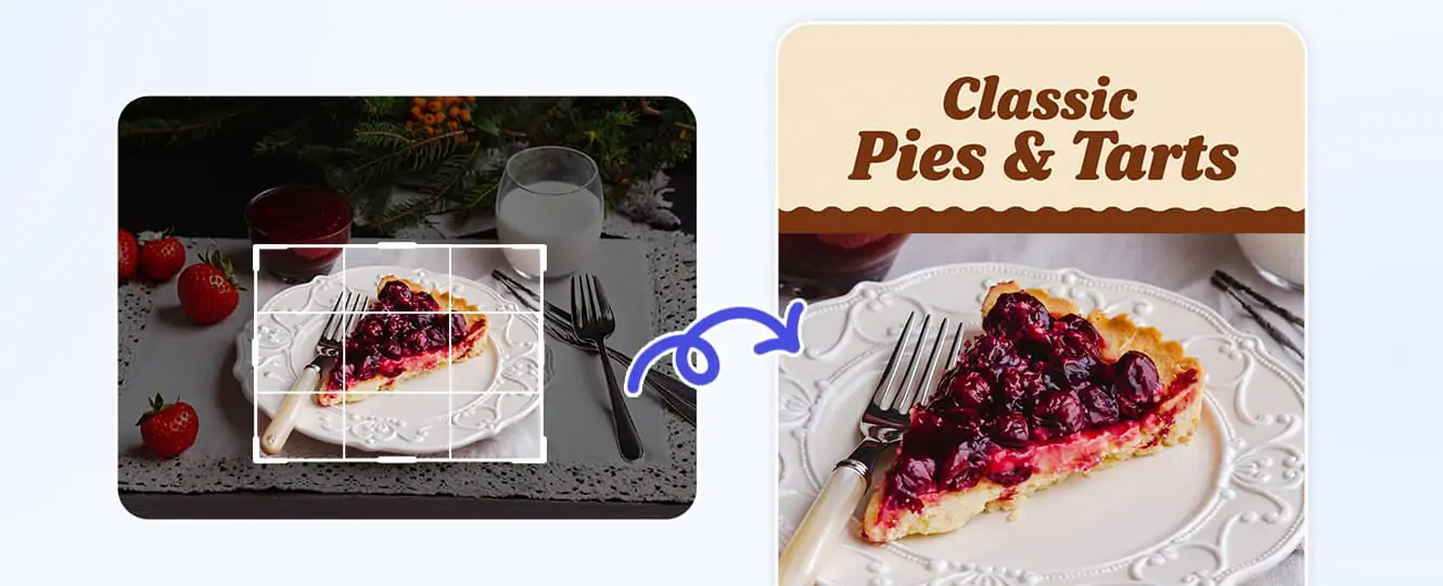 Quality preservation technology for cropped images without pixelation