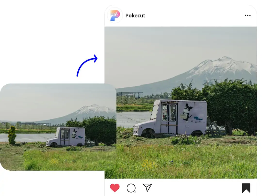 Baixe a nova foto redimensionada..