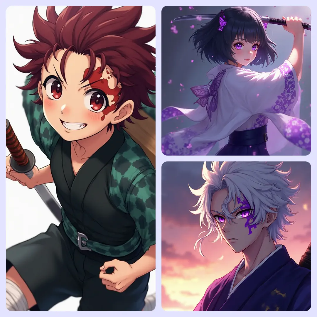 AI-generated Demon Slayer OC character creates characters free online