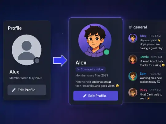 Refresh a personal Discord profile with a clear avatar