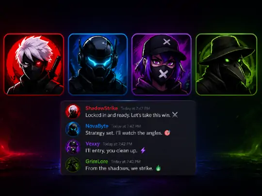 Create a bold gaming Discord avatar for server chats
