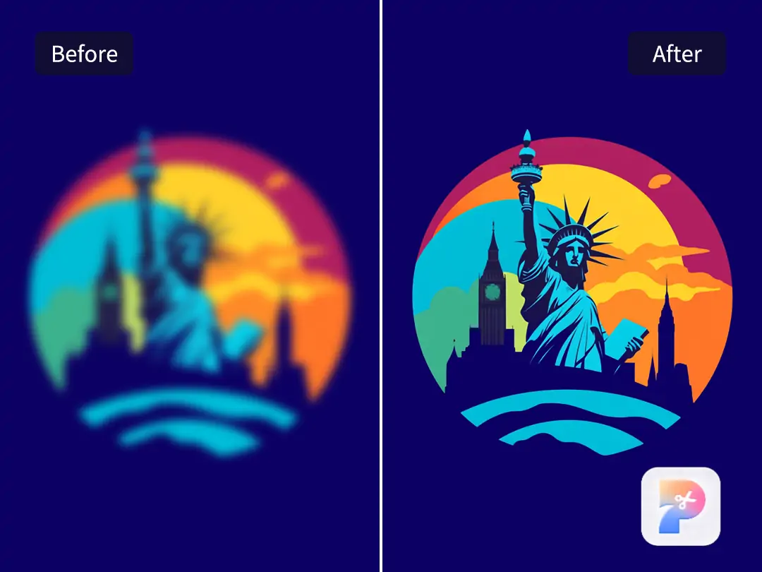 Use Pokecut to enhance logo clarity