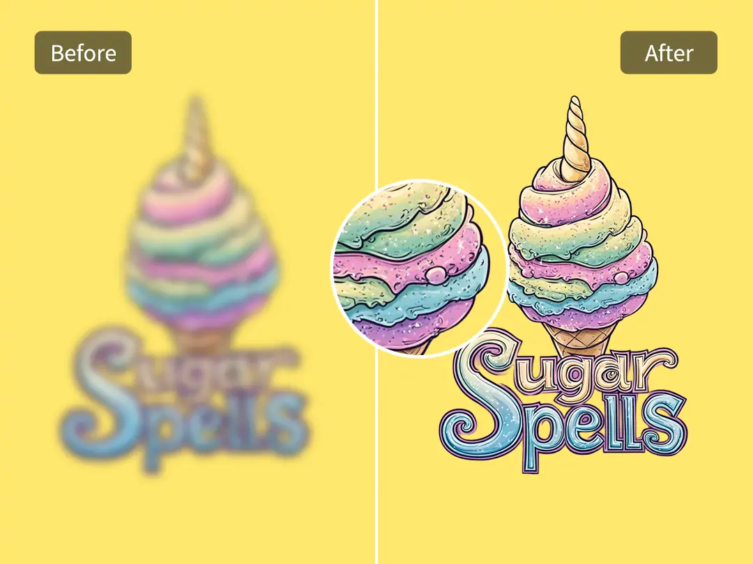 Pokecut can upgrade logo while maintain origional colors