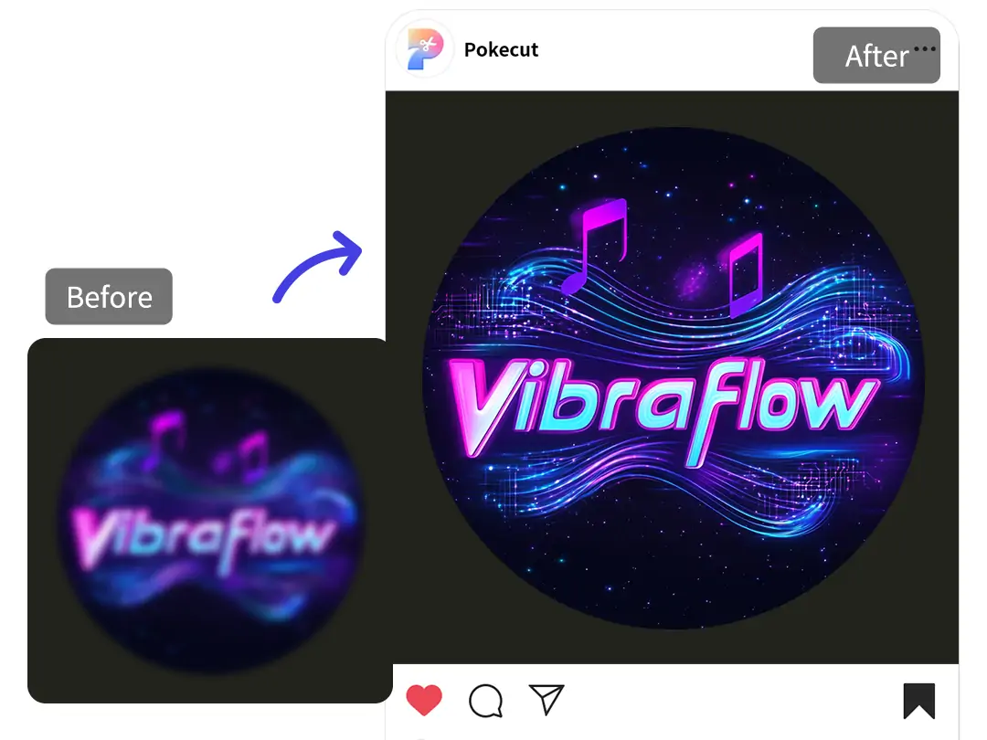 Use Pokecut to improve logo in social media