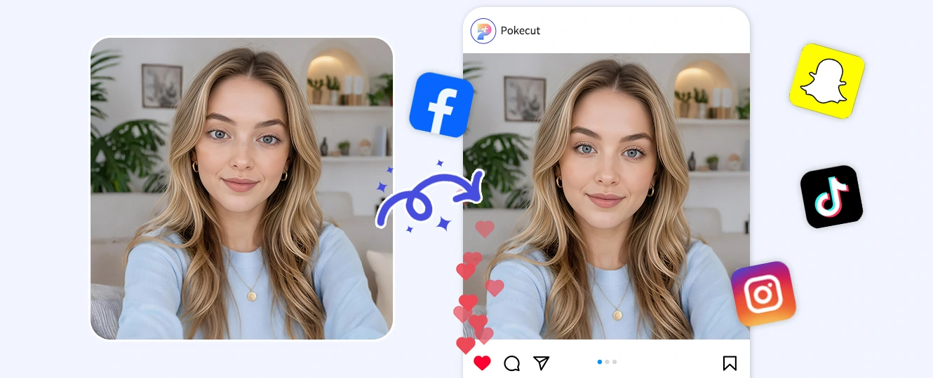 Fix selfie eye spacing caused by wide camera lenses