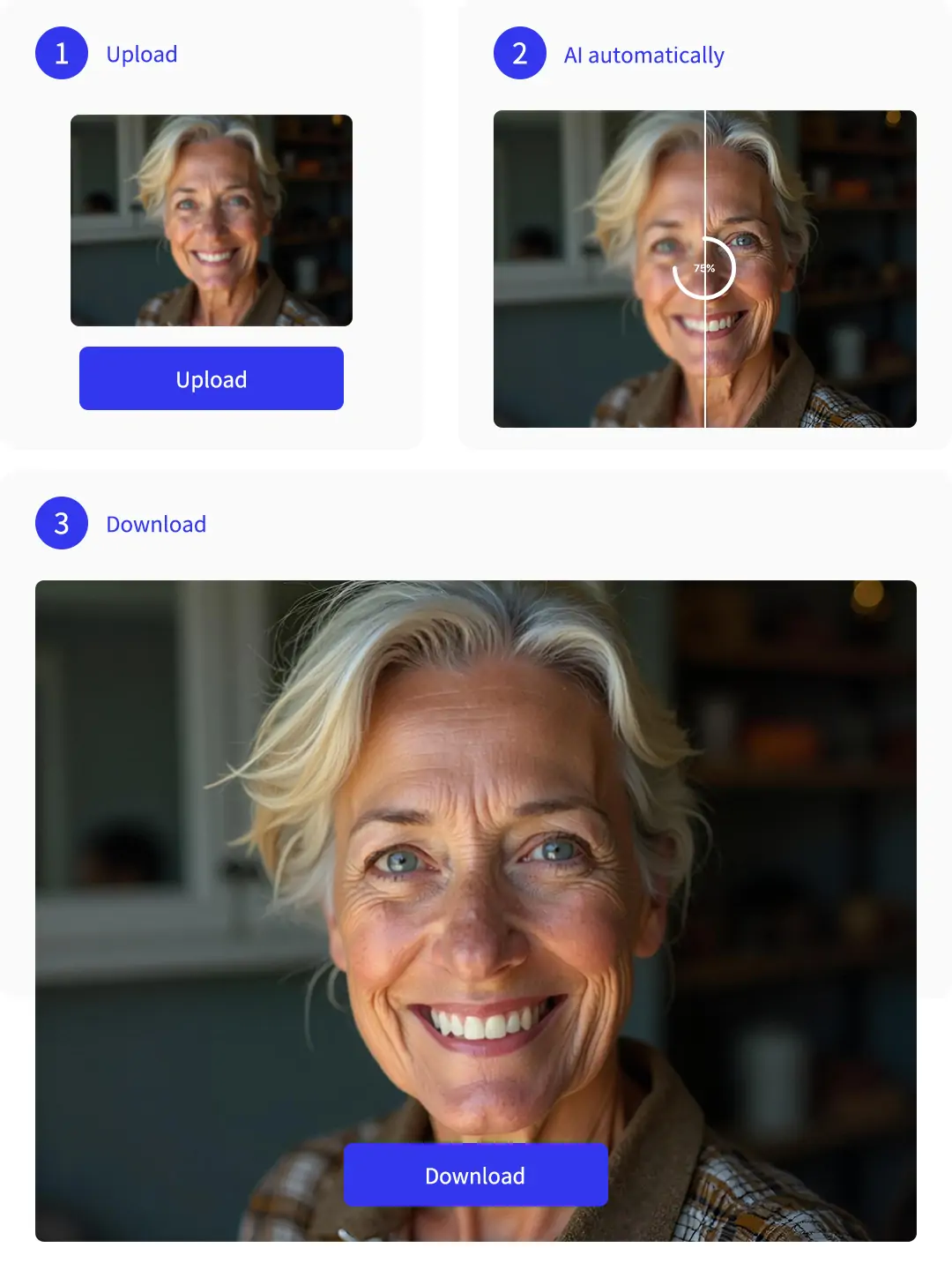 Use AI face enhancer to improve image quality