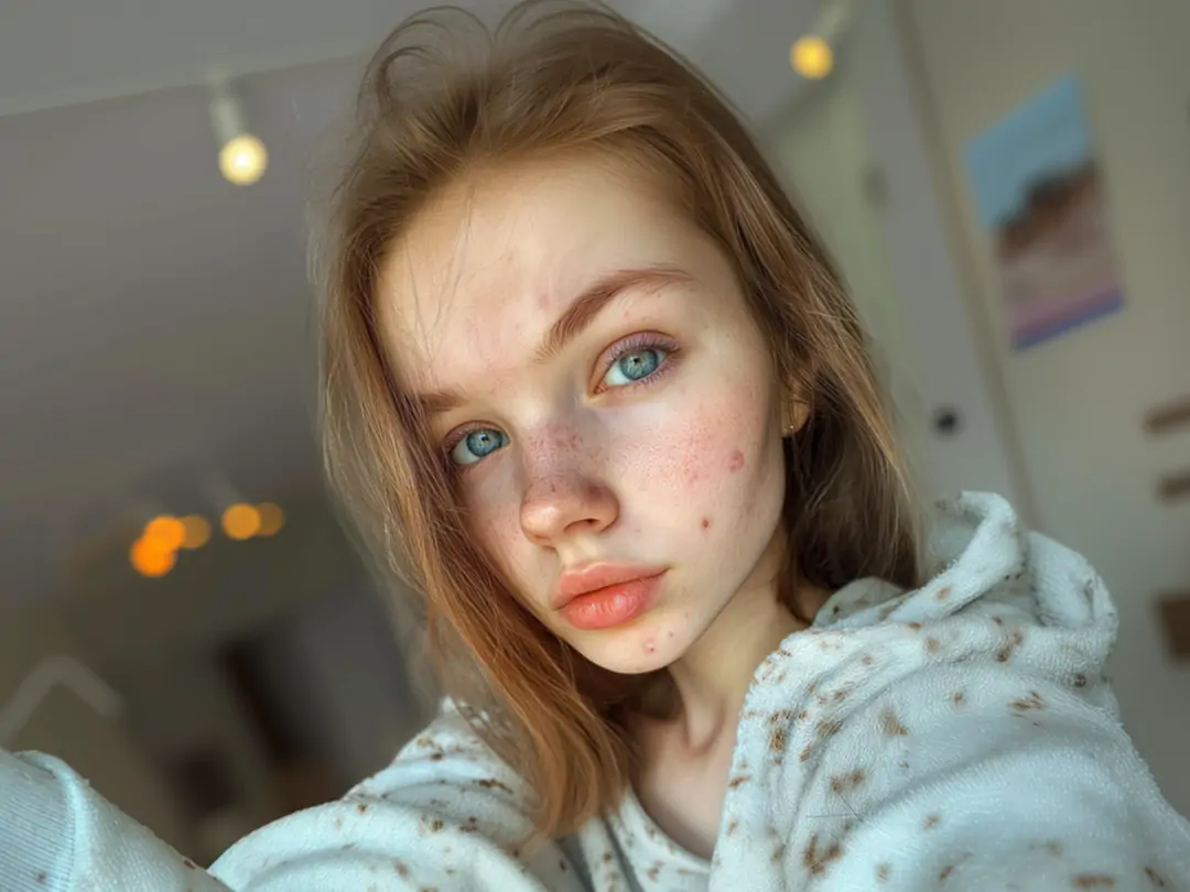 Pokecut's face retouch supports blemish removal.