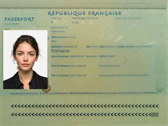 AI adjusts photo size and background to meet french passport photo guidelines for flawless documents.