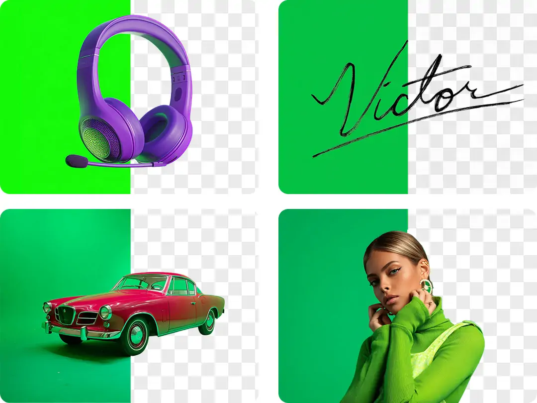 Remove green screen from any background to meet your needs