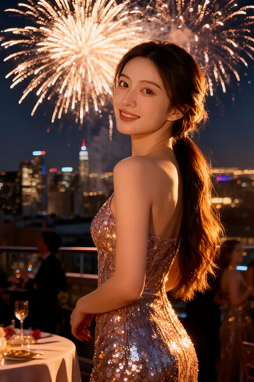 Apply happy new year frame for holiday photo look