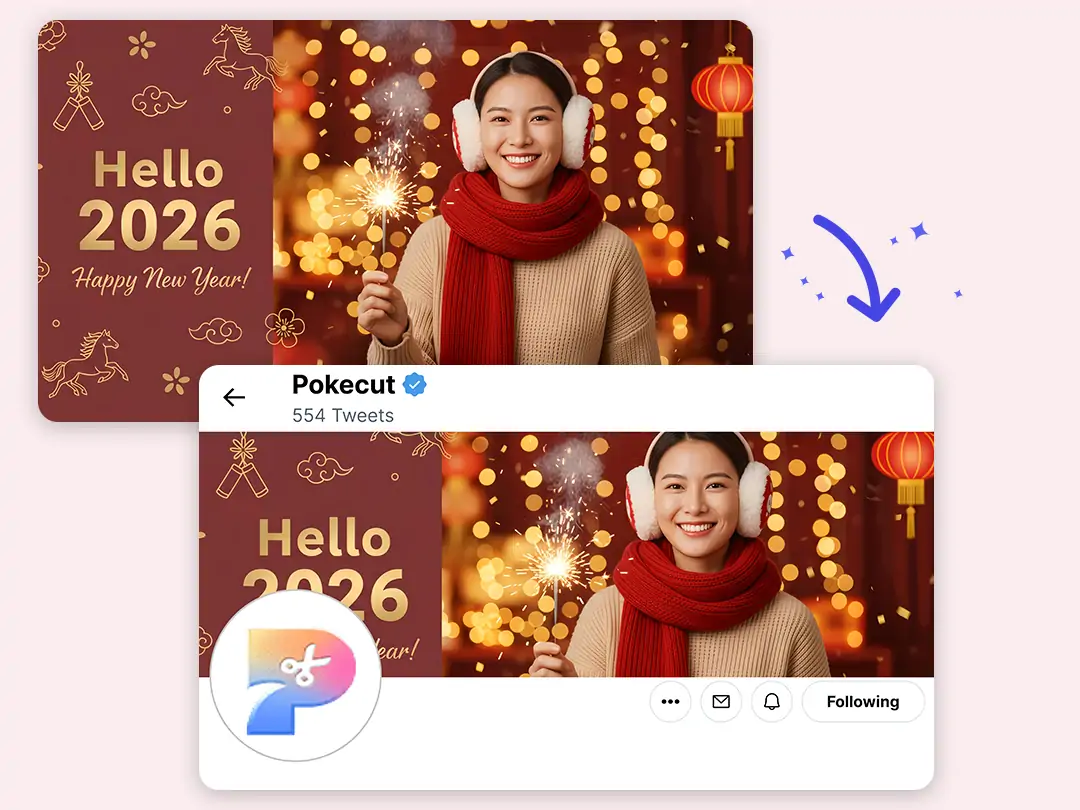 Transform your new year photo with fireworks effects and cityscape background