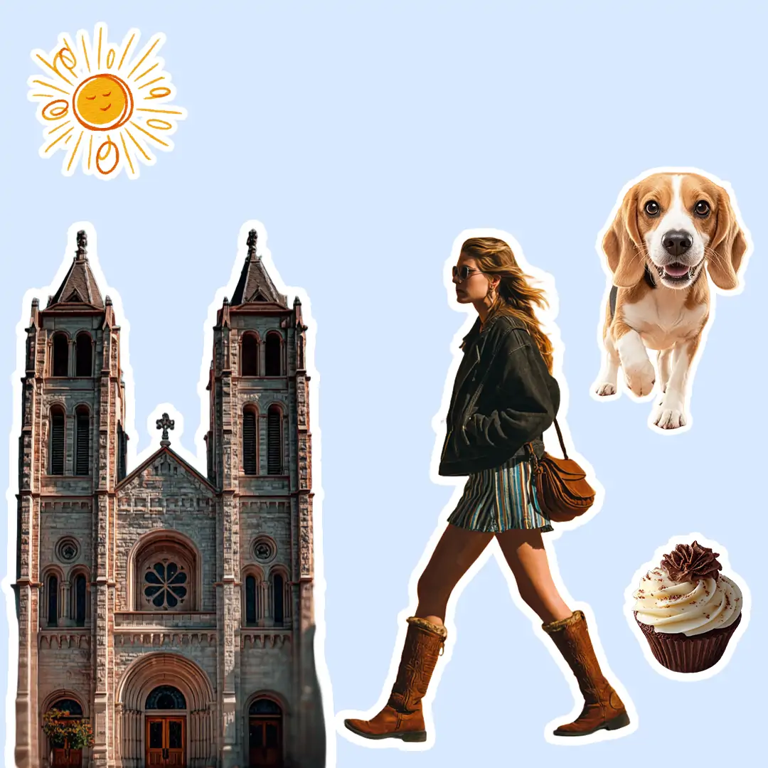 Add outlines to an image to emphasize the subject.