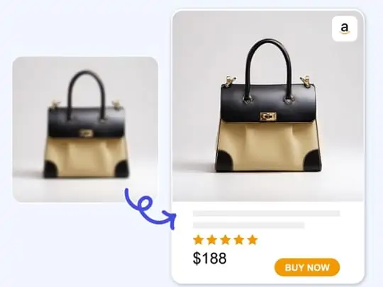 Upscaler image to promote e-commerce conversion.