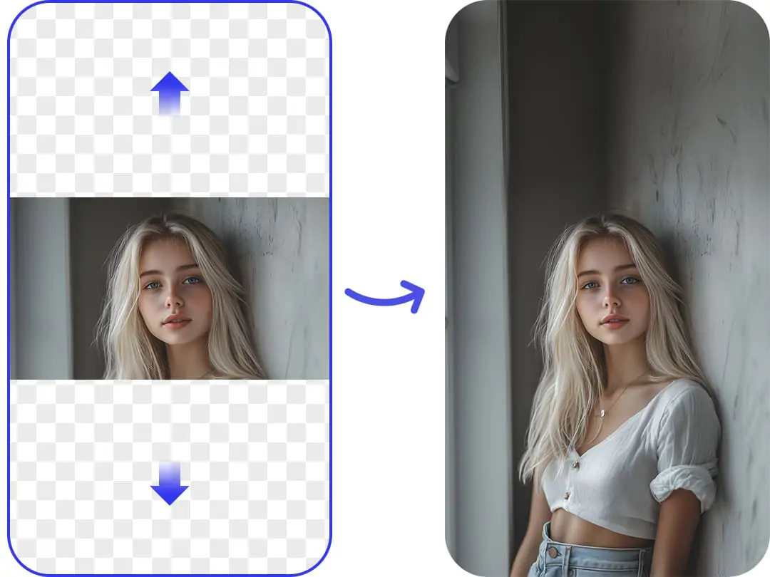 Convert a landscape picture to portrait