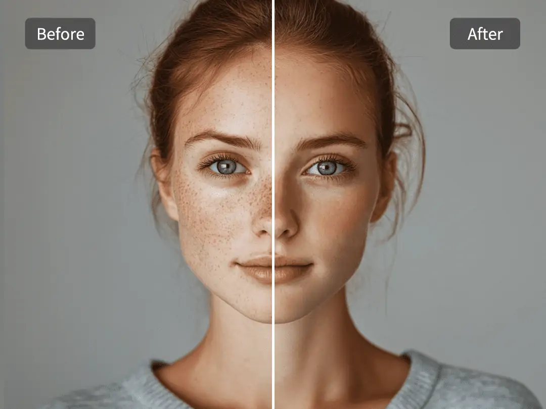 Remove blemishes from photos for a clear complexion with smart repair