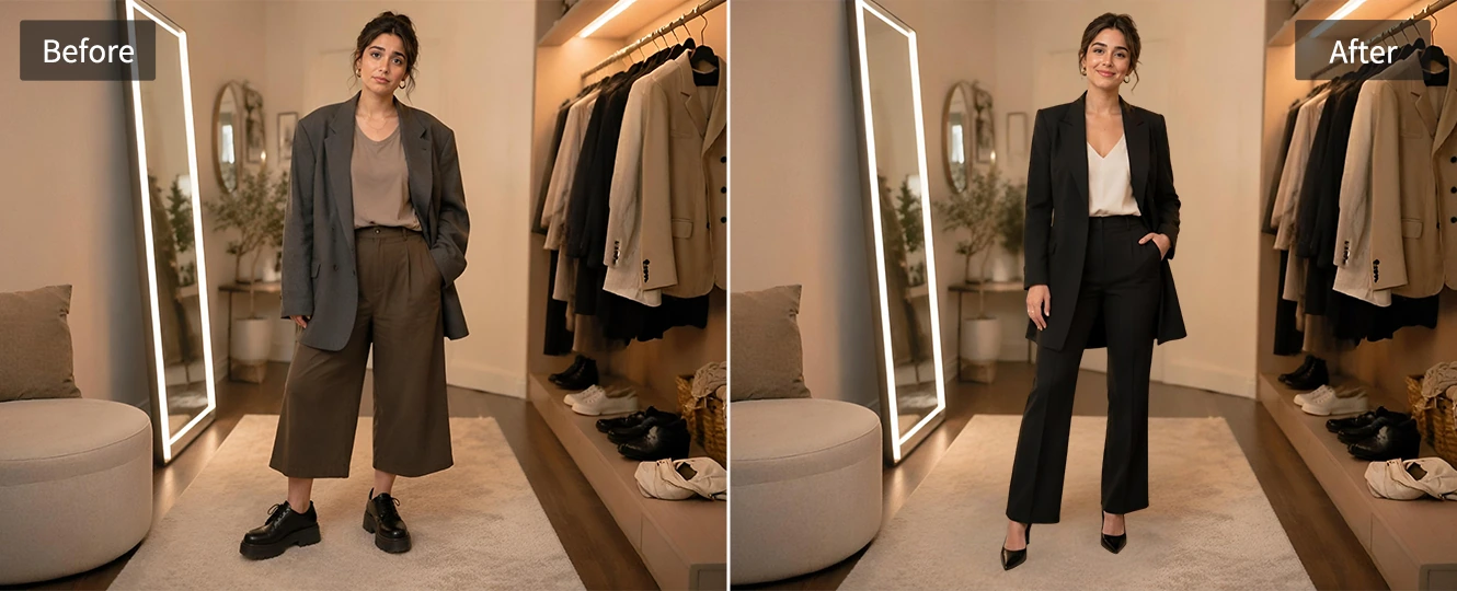 Plan formal outfits with Kibbe body type guidance