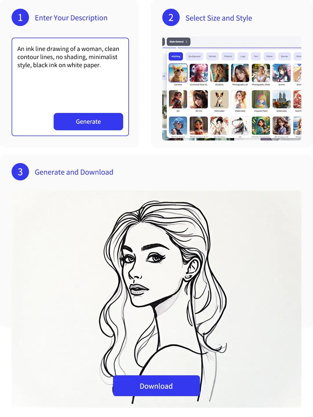 Three-step with Pokecut in creating line art