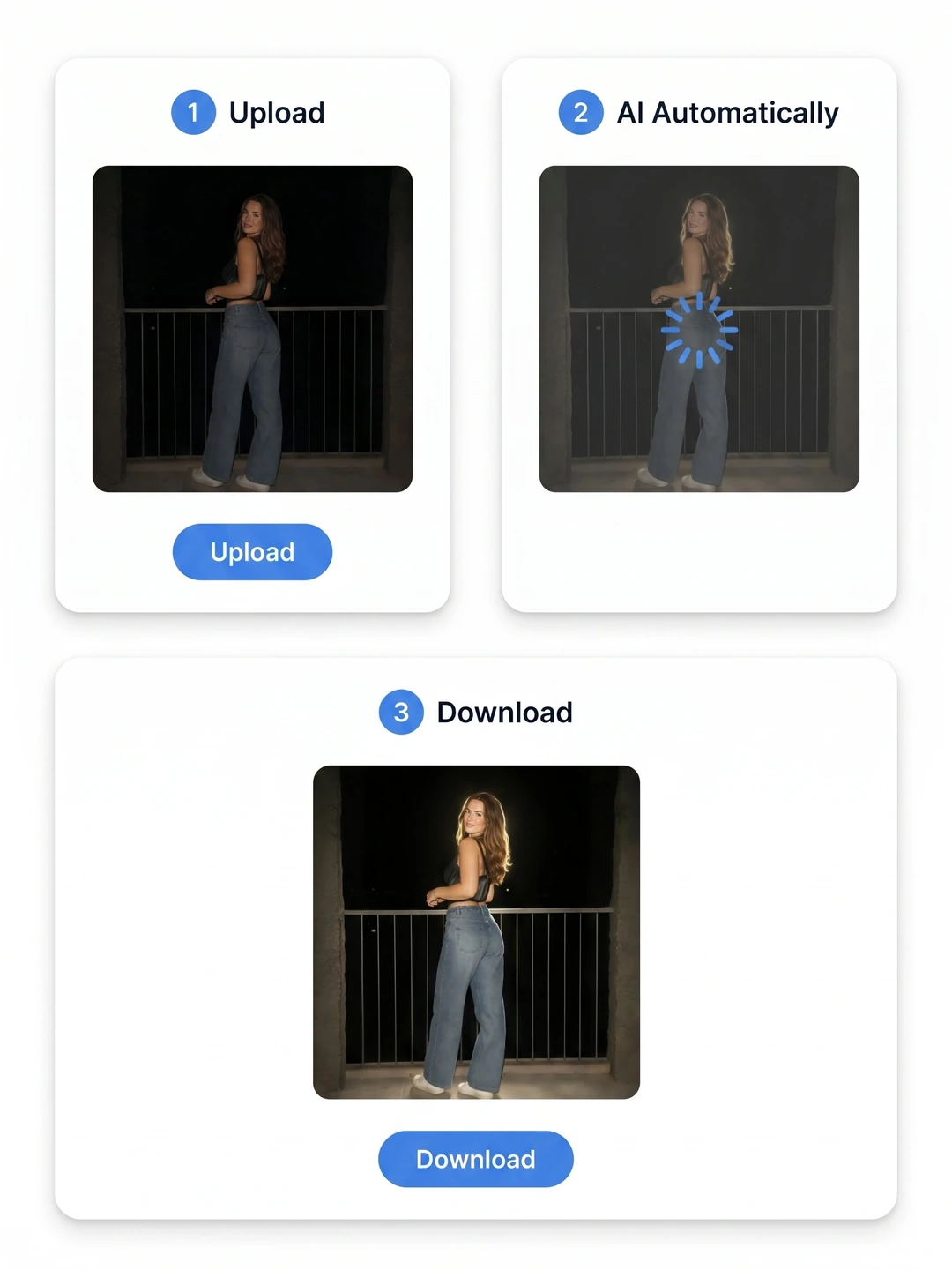 Three-step Lofi Dusk filter editing workflow