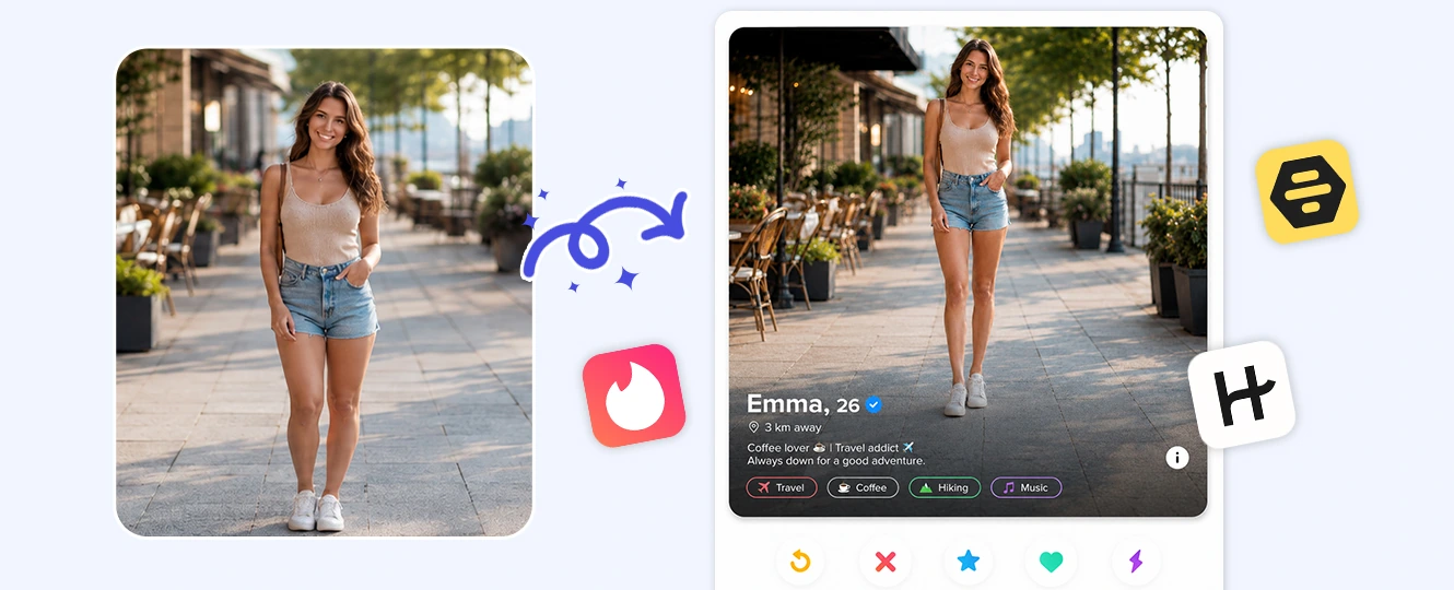 Create a confident dating profile photo
