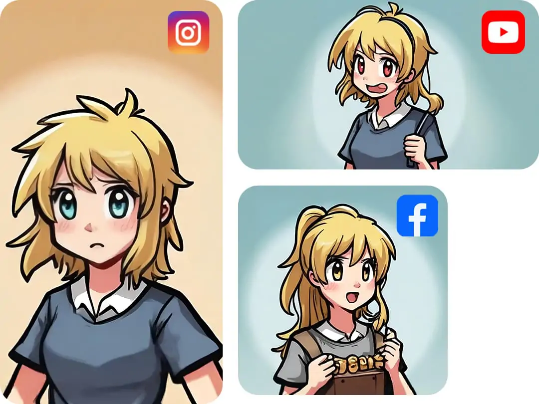 Pokecut AI manga generation tool provides many manga image size to create