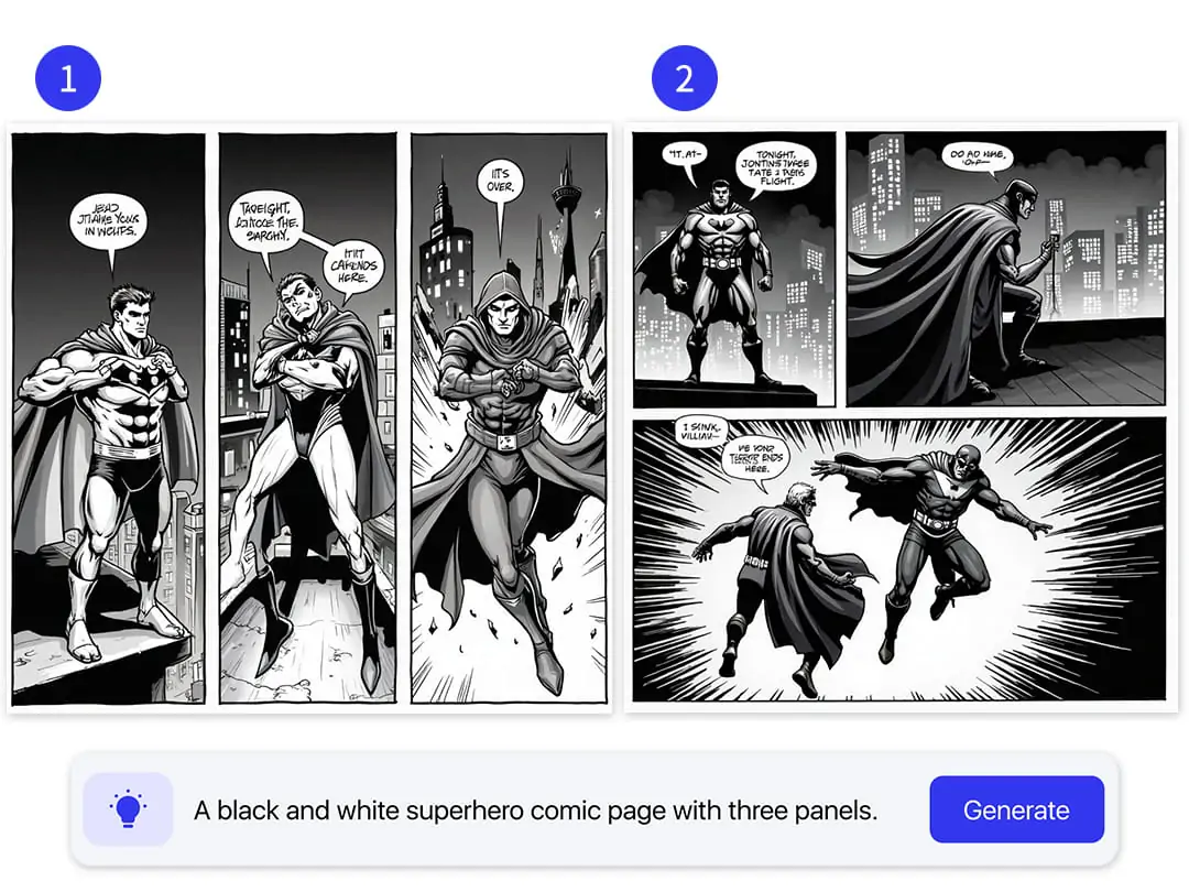 Use Pokecut's manga AI generator to customize your comic's storyboard and content