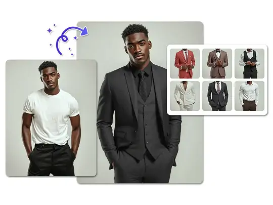 Add Suit to Photo Online Free | Pokecut
