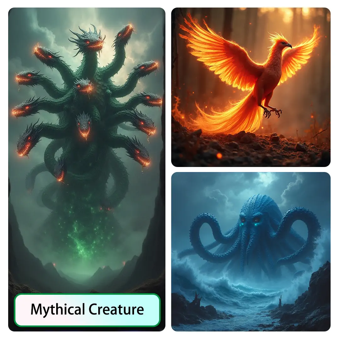Create different mythical creatures with Pokecut