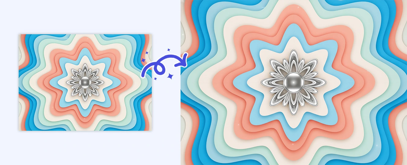 Upscale AI concept art for print and design layouts