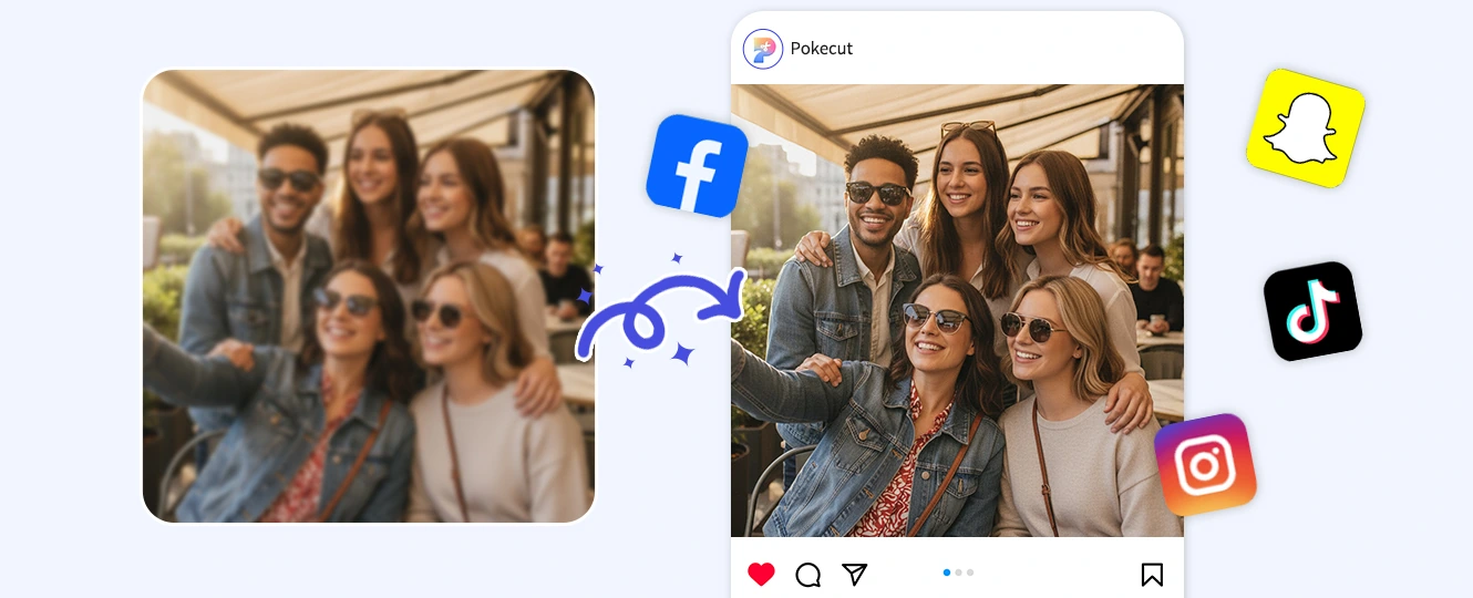 Improve AI portrait covers for social media posts