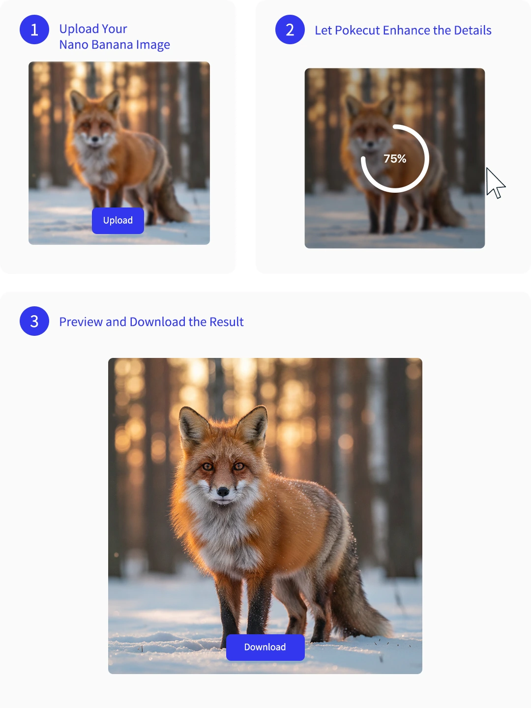 Upscale a Nano Banana image in three simple steps