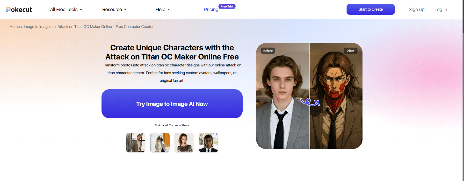 Attack on Titan OC Maker Online Free Character Creator