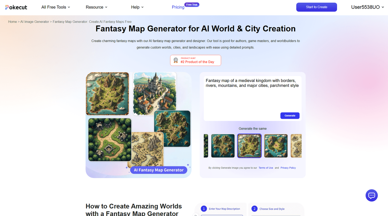 Fantasy Map Generator Create AI - OgImage Fantasymapgenerator