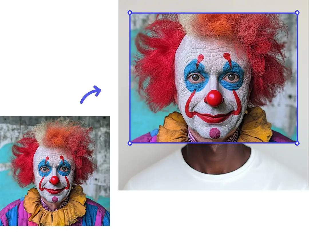 Overlay image with AI easily